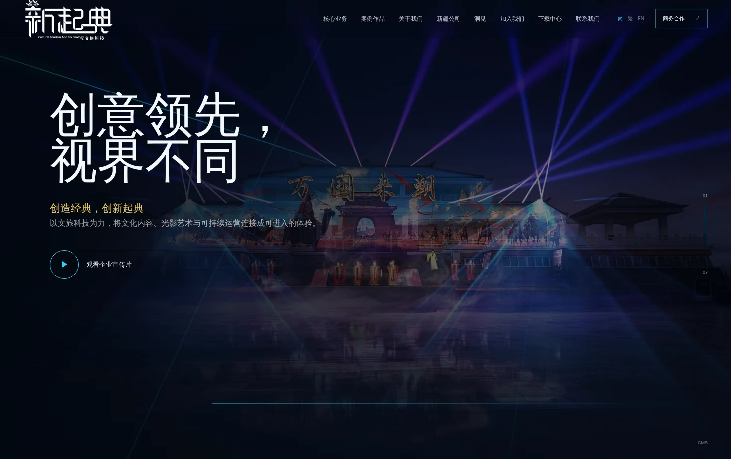 新起典文旅科技 页面快照